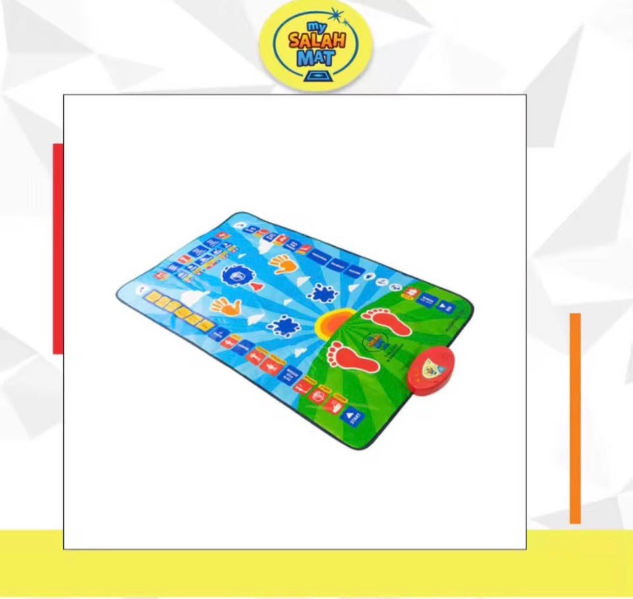Educational Interactive Prayer Mat for Kids | 36 Touch Keys | 15 Languages | Teaches Salah & Wudu