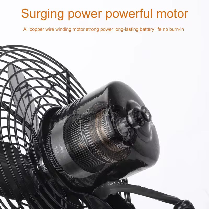 Portable Cordless Fan with 21V Lithium Battery – Outdoor & Home Use