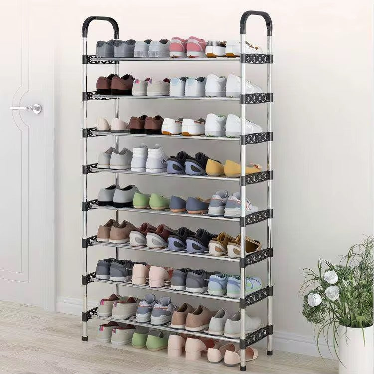 8-Tier Steel Shoe Rack | Holds 22 Pairs | Space-Saving Home Organiser