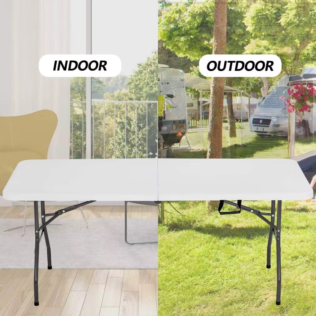 Foldable Plastic Table | Portable Indoor Outdoor Event Table