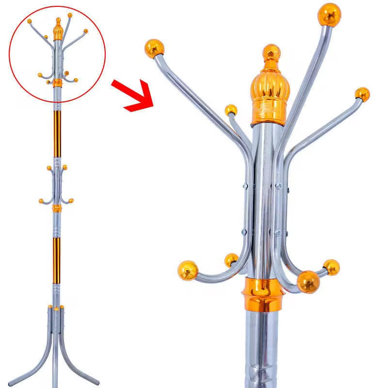 Standing Coat Rack with 12 Hooks | Entryway Hat & Bag Stand