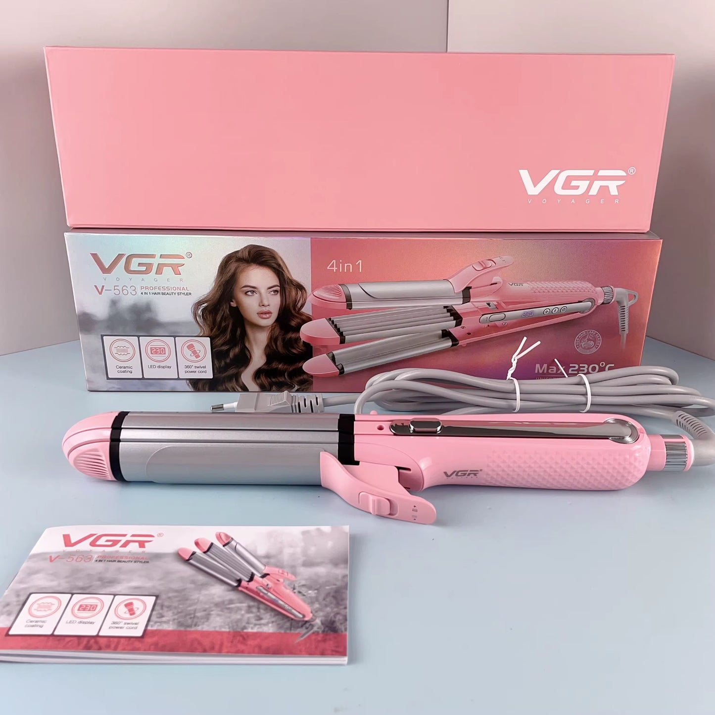 VGR V-563 4-in-1 Professional Hair Beauty Styler – Waves, Curls & More