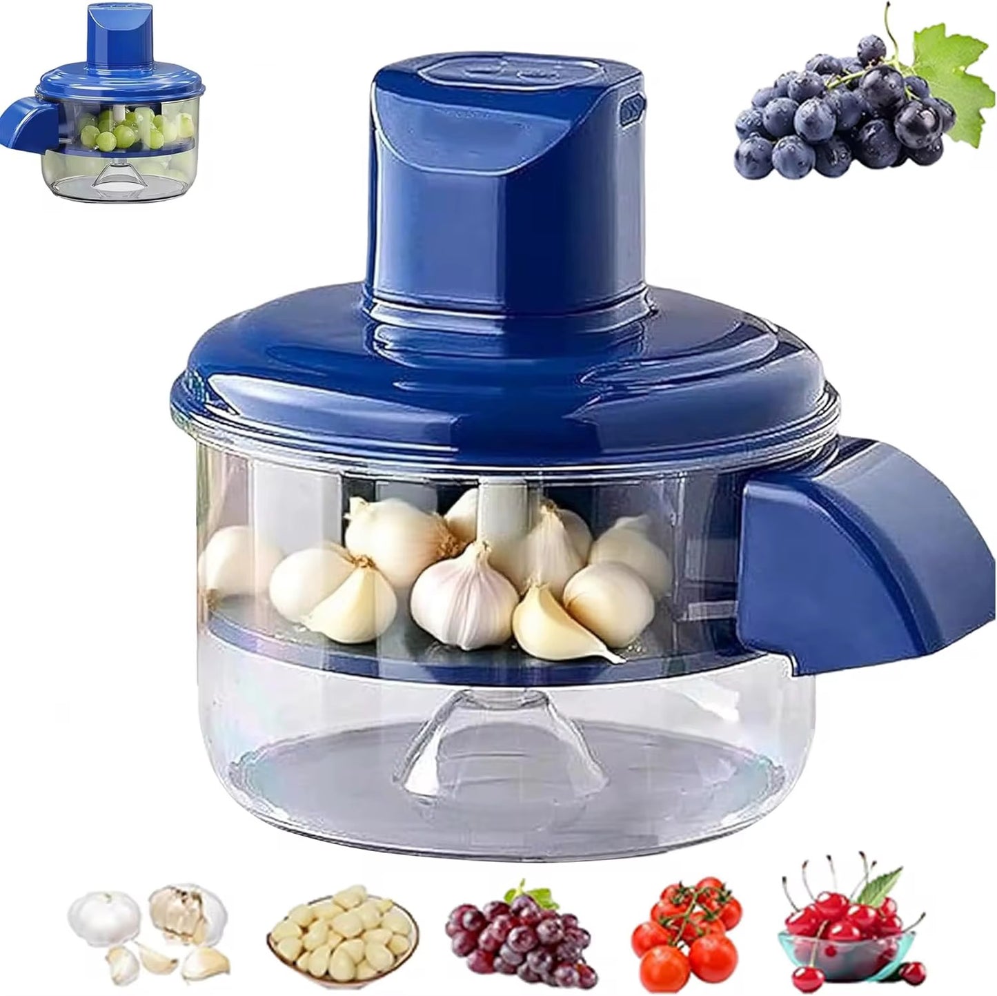 Fruit & Grape Peeler Machine | 5-Blade One-Click Peeling Tool