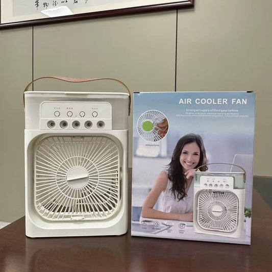 3-in-1 Portable Air Cooler Fan – Cooling, Humidifier & Mist Spray