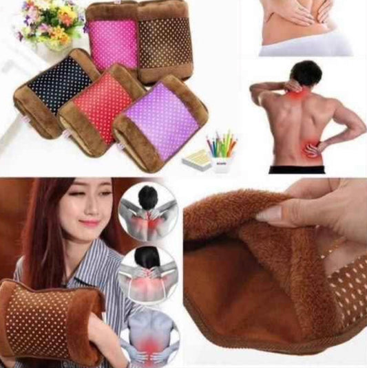 Electric Hot Water Bag Heating Pad | Soft Plush Cover | Pain Relief & Hand Warmer