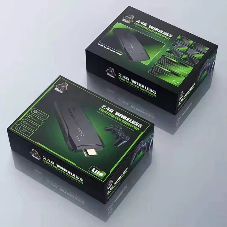 M8 4K Game Stick Console | 2.4G Wireless Controllers | Retro Gaming HDMI TV Console