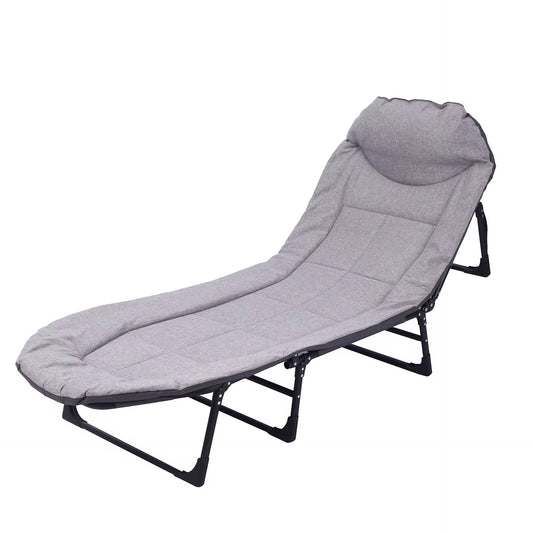 Foldable Recliner Bed Chair 6-Speed | Memory Pillow | Padded Lounge