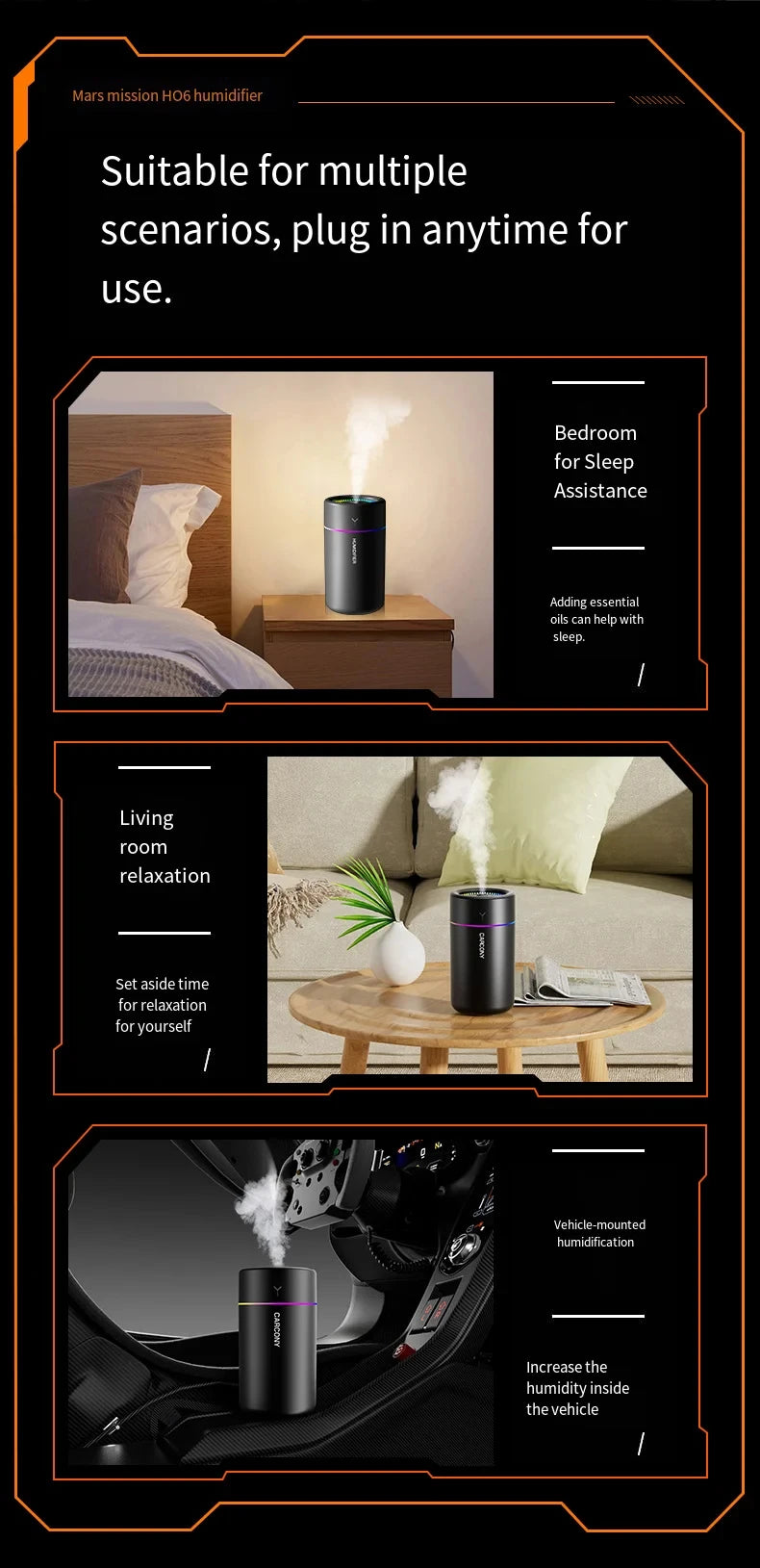 Silent Aroma Humidifier 280ml