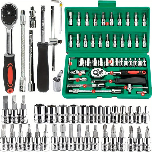 46-Piece Home Mechanic Tool Kit