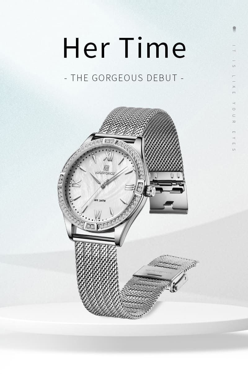 Women's Luxury Crystal Mesh Watch