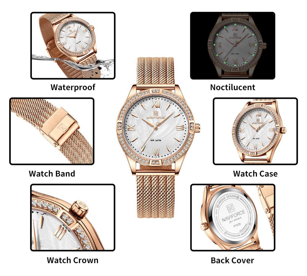 Women's Luxury Crystal Mesh Watch