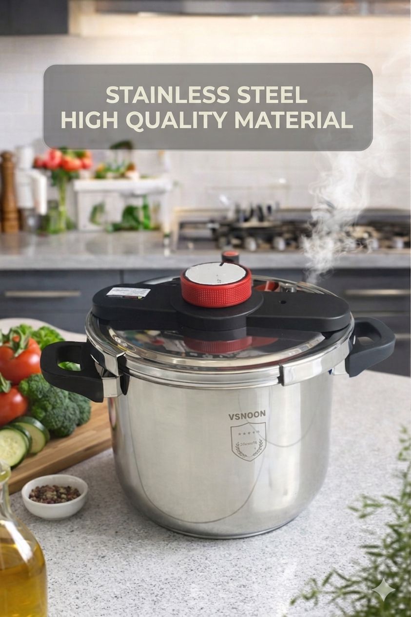 VSNOON Stainless Steel Pressure Cooker