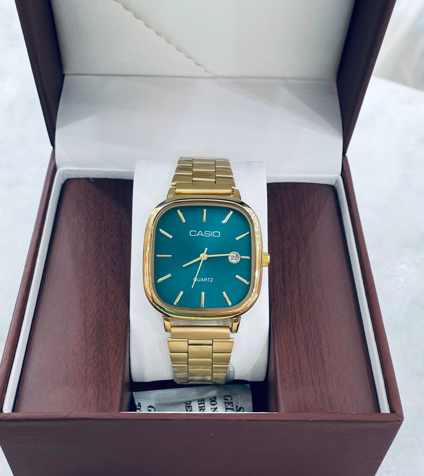Casio Square Dial Stainless Steel Watch