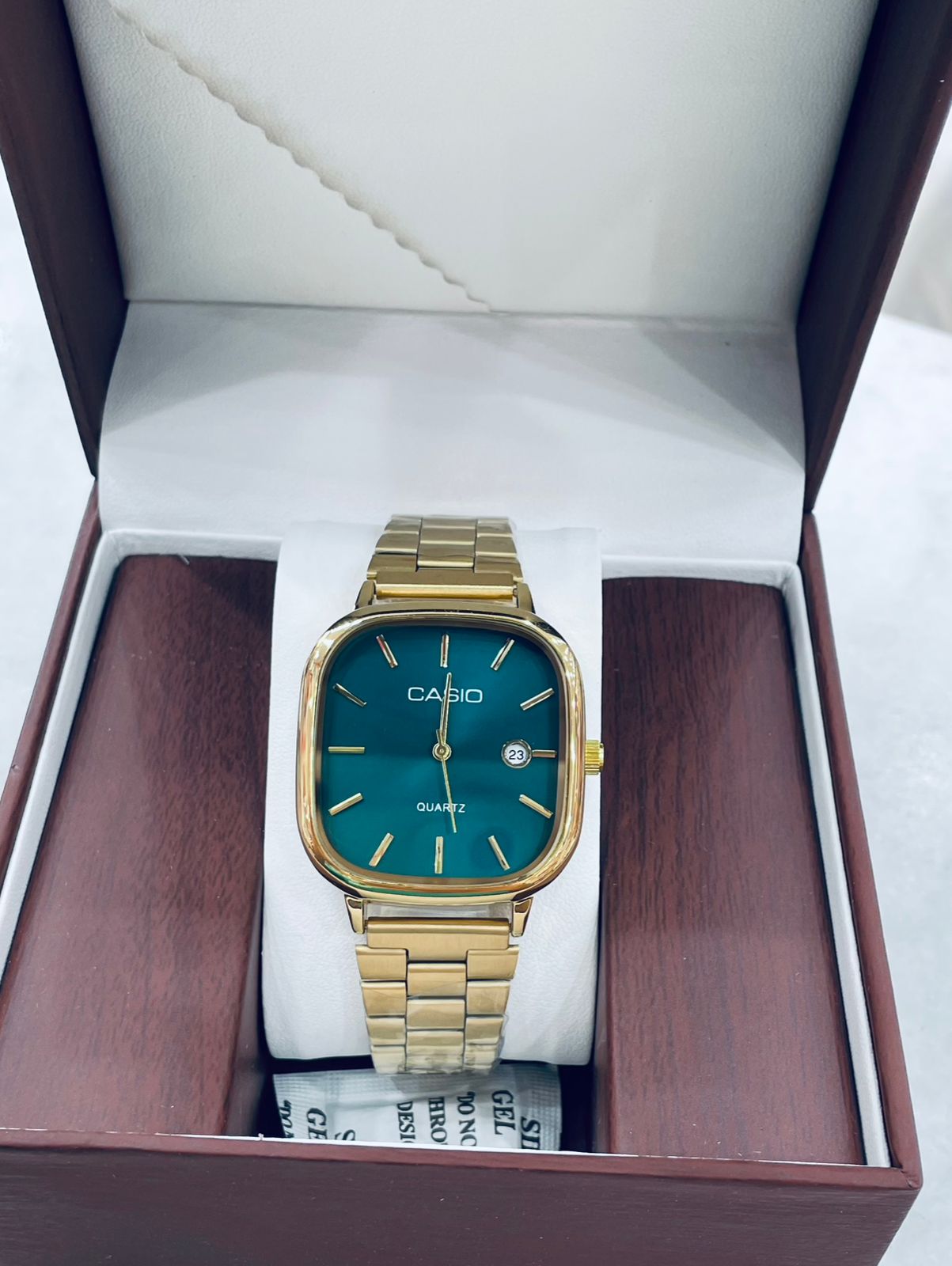 Casio Square Dial Stainless Steel Watch