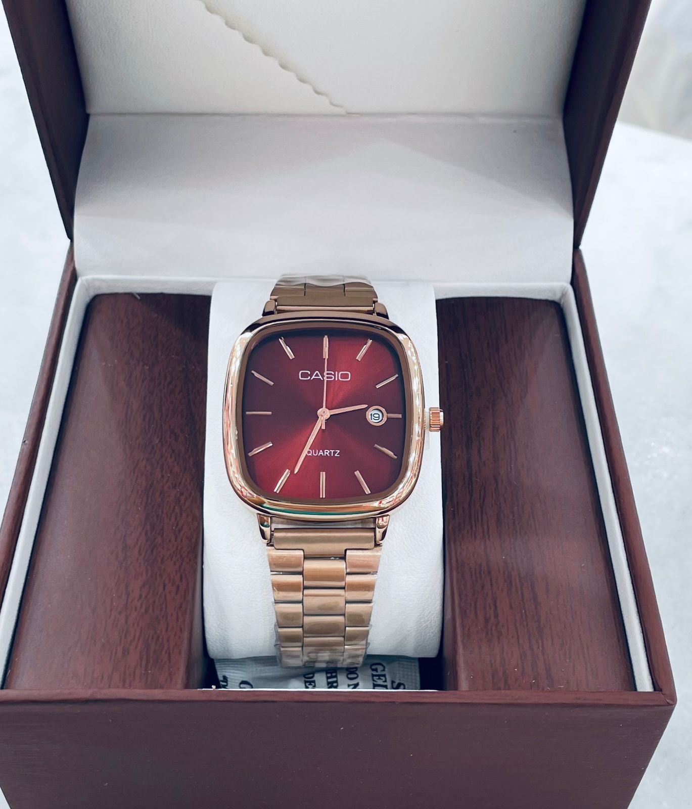 Casio Square Dial Stainless Steel Watch