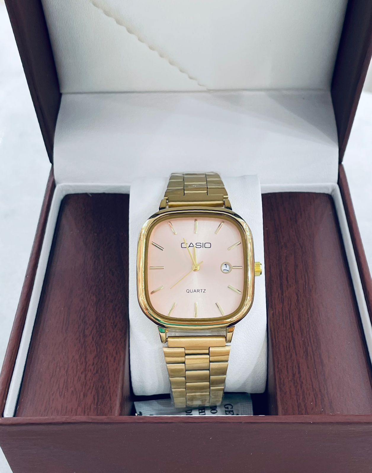 Casio Square Dial Stainless Steel Watch