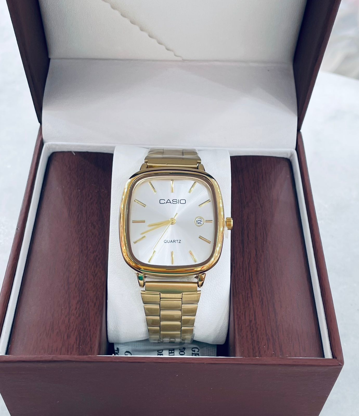 Casio Square Dial Stainless Steel Watch